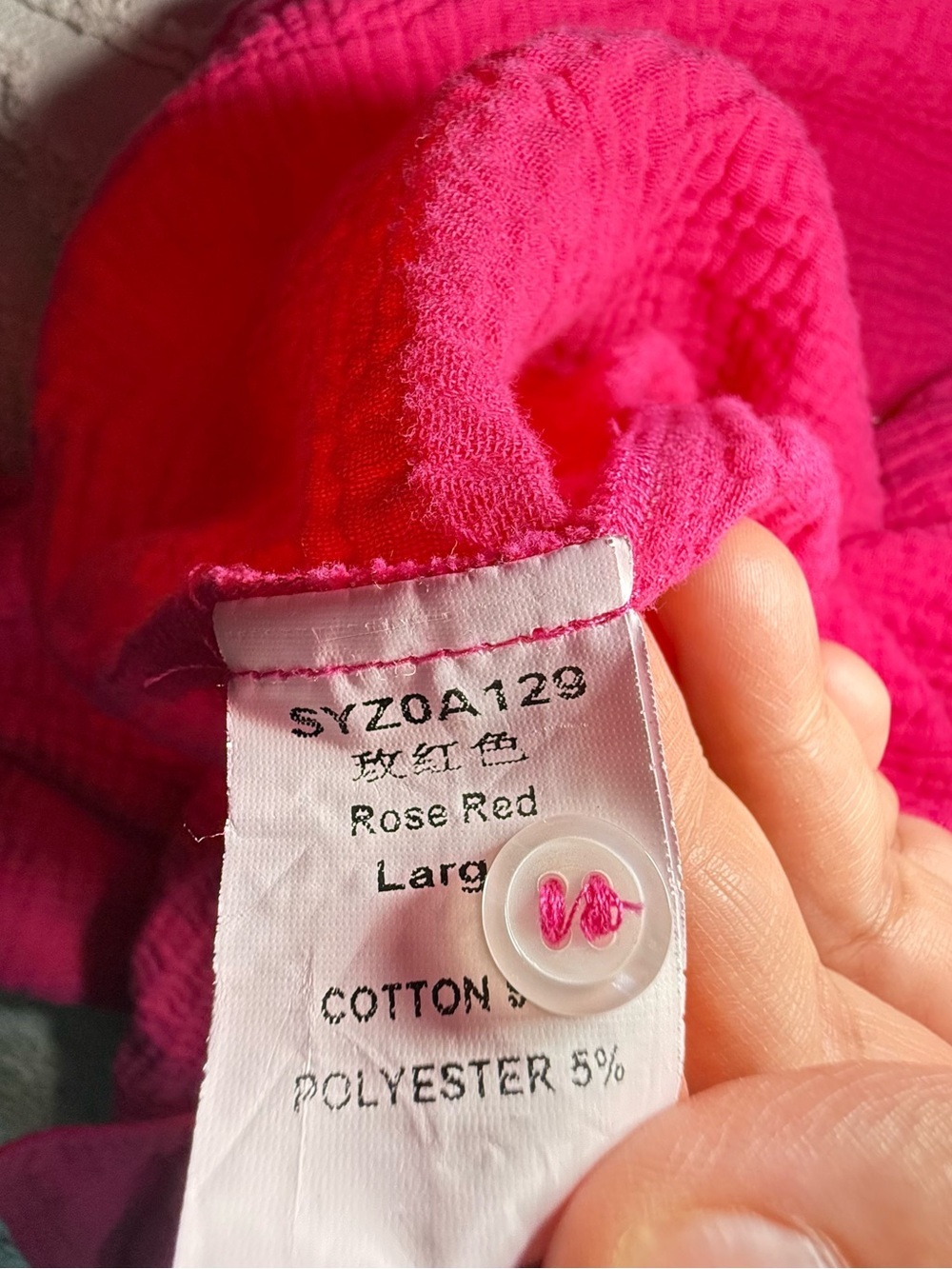 Hot Pink Textured Button-Up Shirt - Women - Picture 5 of 6